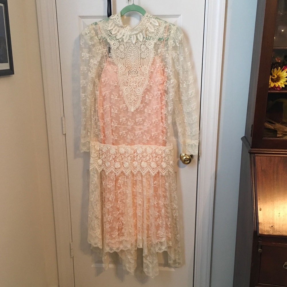Antique Drop Waist Dress